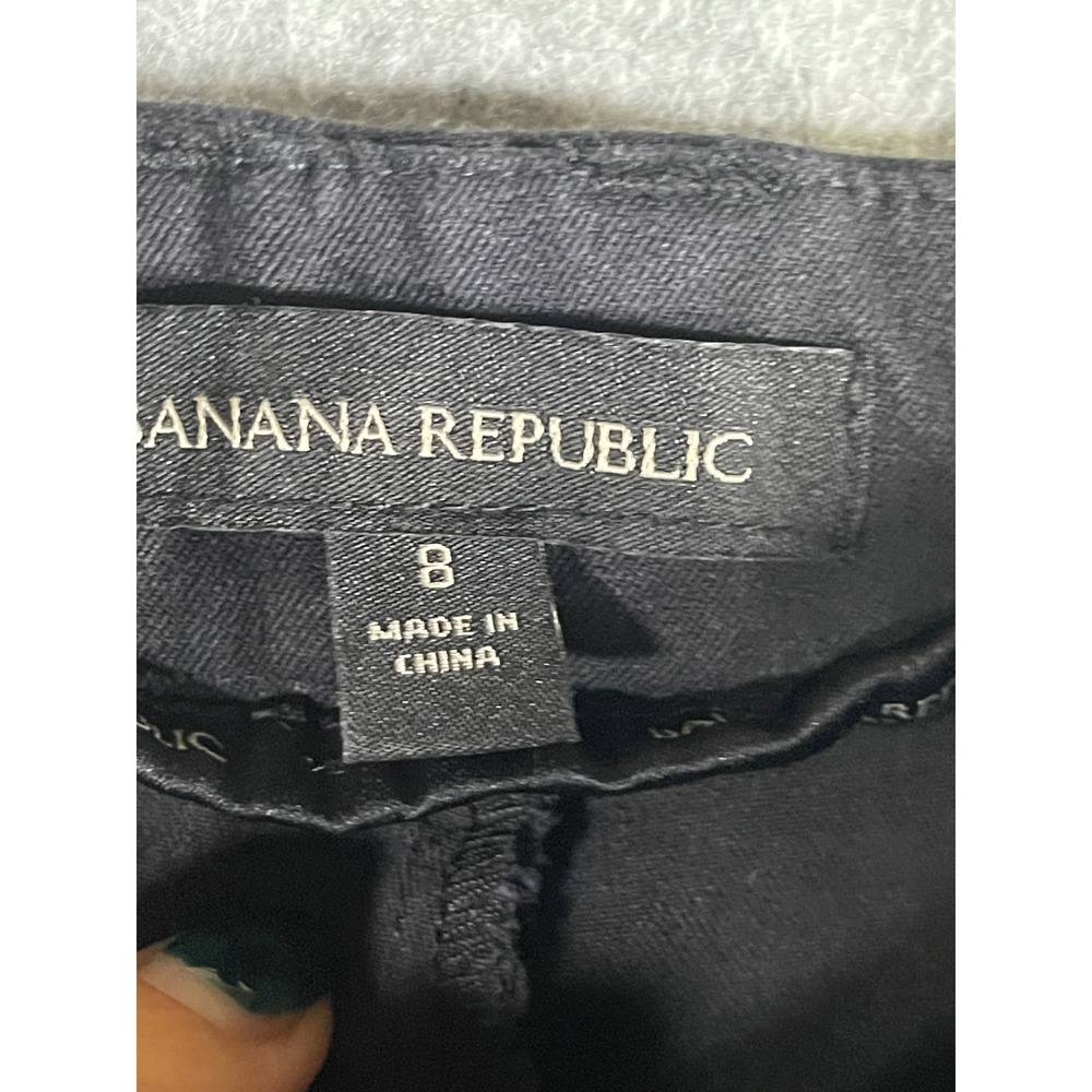 Banana Republic Womens Black Chino Stretch Pants Size 8 NLC2022C(S23) - Picture 5 of 13